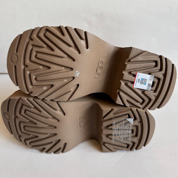 NEW Women's UGG Australia Classic Twin Seam New Heights Boots Chestnut Sz 8 - Picture 7 of 7